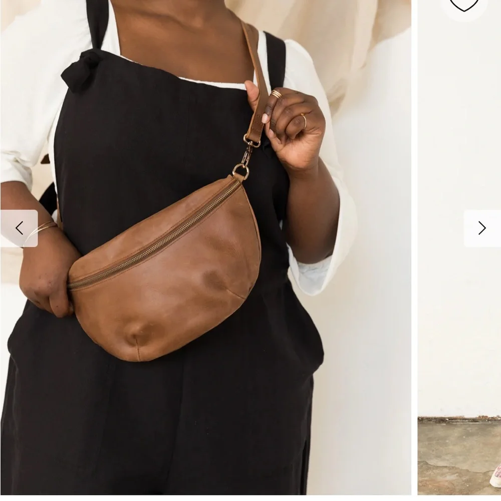 Able Berkeley Brown Leather Belt Bag - Picture 2 of 4